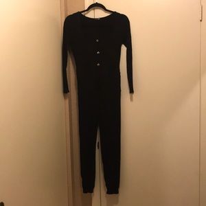 Black long sleeved romper